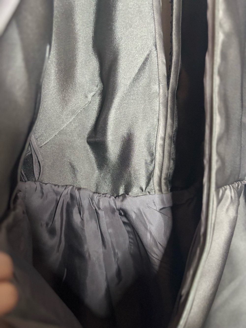 EUC Prada Women’s Charcoal Gray W Black Beads and Sequin Trim Dress size 40/ US4 - Picture 10 of 14